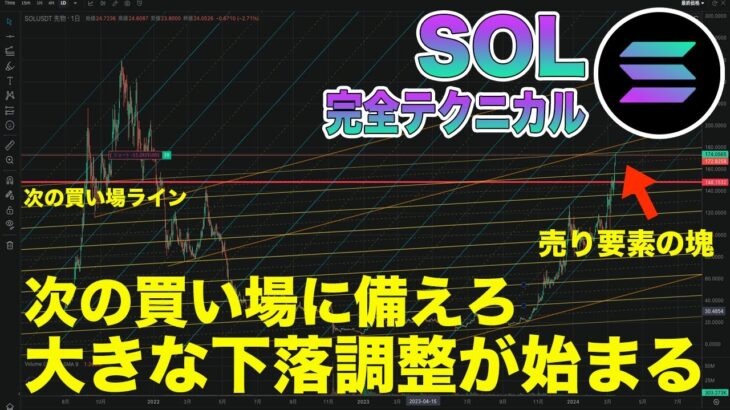 【SOL】ソラナの最高値更新！利確迷子にならないためのテクニカル完全解説、次の買い場予想【仮想通貨】